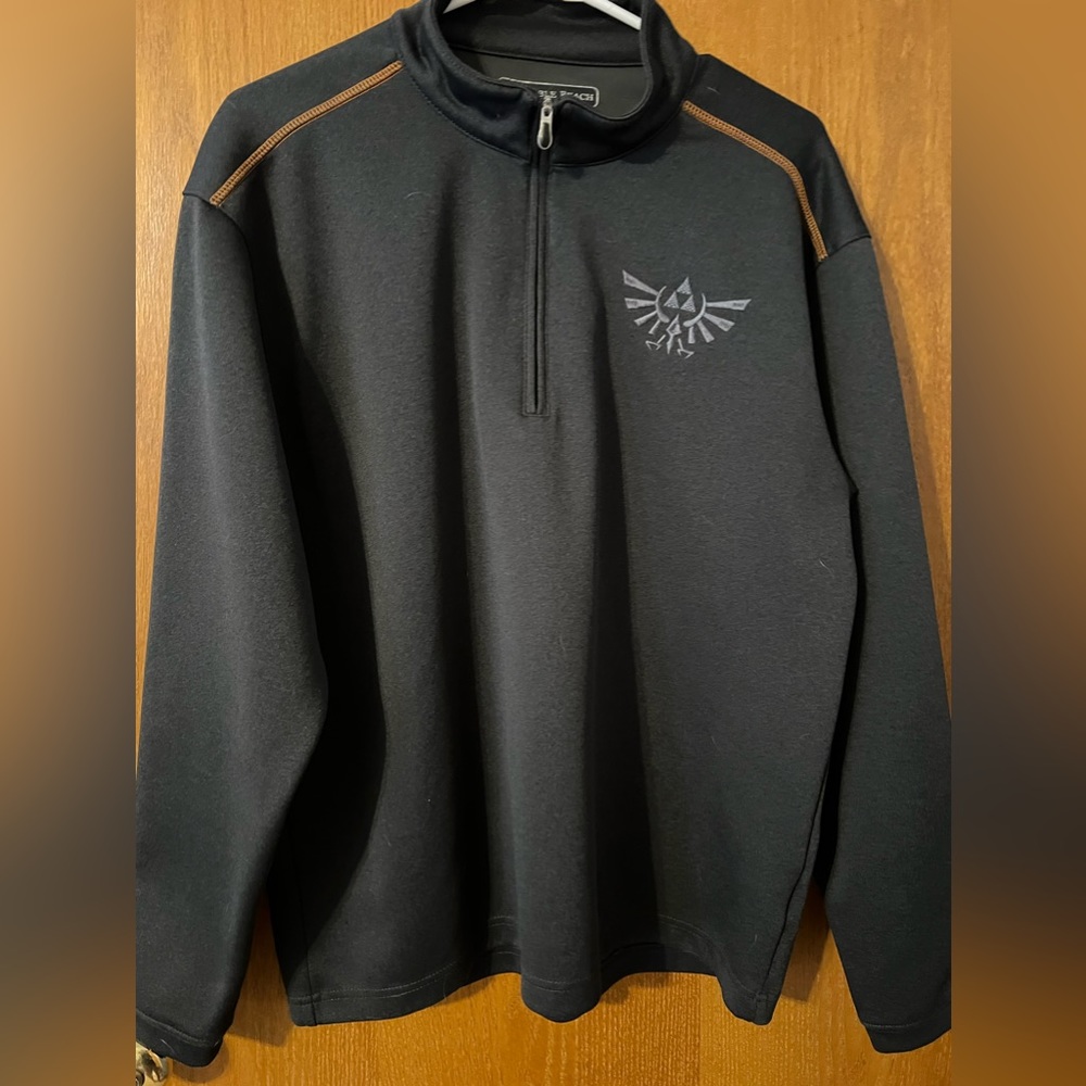 Pebble beach performance 1/4 zip pull over athletic wear medium